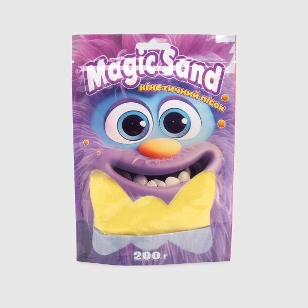 Кинетический песок &quot;Magic sand в пакете&quot; STRATEG 39401-5 Желтый (4823113865030)