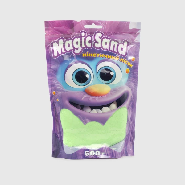 Кинетический песок &quot;Magic sand в пакете&quot; STRATEG 39403-2 Зеленый (4823113865153)
