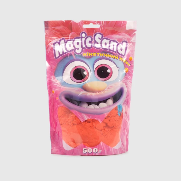 Кинетический песок &quot;Magic sand в пакете&quot; STRATEG 39403-6 Красный (4823113865191)