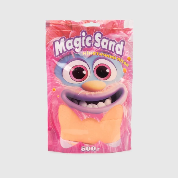 Кинетический песок &quot;Magic sand в пакете&quot; STRATEG 39403-7 Оранжевый (4823113865207)