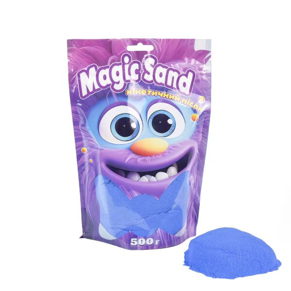 Купити Кінетичний пісок Strateg Magic sand в пакеті 500 г 39403-9 Синій Артикул: 4823113873493 Фото №1