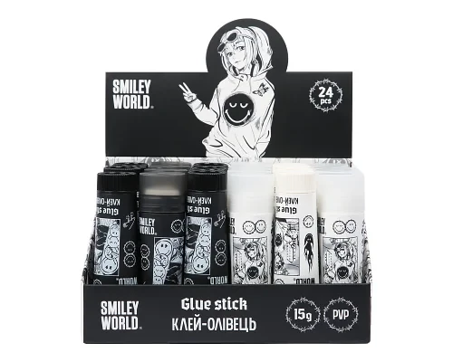 Купити Клей-олівець "Smiley World" YES 320316 Різнокольоровий Артикул: 5056574475336 Фото №2