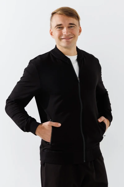 Кофта бомбер чоловіча Stendo 235076 L Чорний