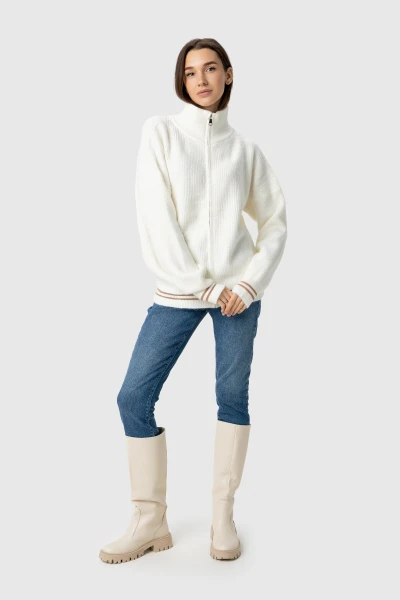 Кофта однотонная женская 2319 One Size Белый (200098999941477W)