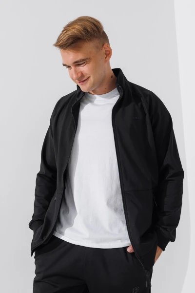 Кофта спортивна на блискавці чоловіча Escetic S0022-K 2XL Чорний (2000990626646D)