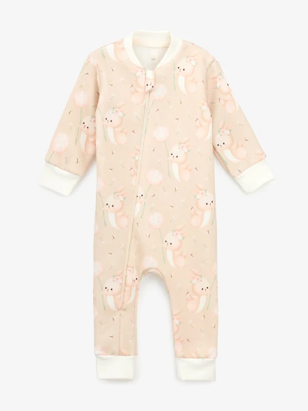 Купити Комбінезон (ромпер) Зайка для дівчинки Baby Life 21-31 80 см Різнокольоровий Артикул: 2000999617980 Фото №1