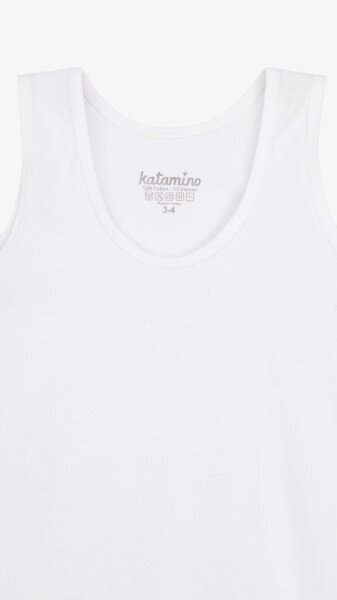 Купити Комплект білизни майка+труси для дівчинки Katomino K128515 80-92 см Білий Артикул: 2000999215506 Фото №3