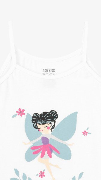 Купить Комплект майка+трусики для девочки ADN Kids 8630 2-3 года Белый Артикул: 2000999245022 Фото №3