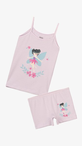 Комплект майка+трусики для девочки ADN Kids 8630 2-3 года Фиолетовый
