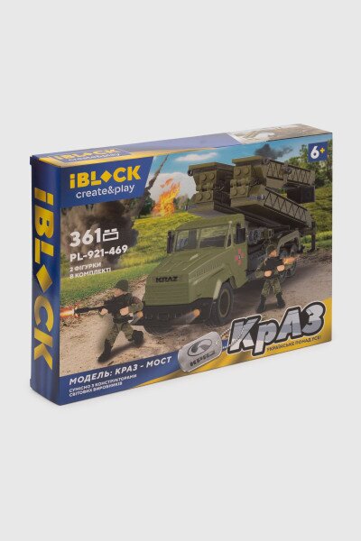 Конструктор АРМІЯ КРАЗ Мост IBLOCK PL-921-469 Різнокольоровий (2000990278746)
