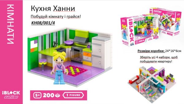 Конструктор Kids hits IBLOCK JUNIOR KH08/001/4 Разноцветный (2000990312822)