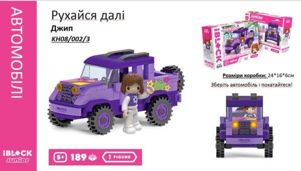 Конструктор Kids hits IBLOCK JUNIOR KH08/002/3 Разноцветный (2000990312853)