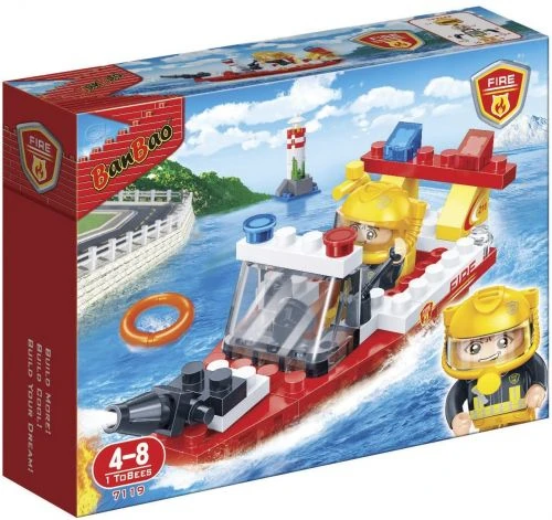 Конструктор &quot;Пожежники&quot; Пожежний човен BanBao 7119 62 ел.