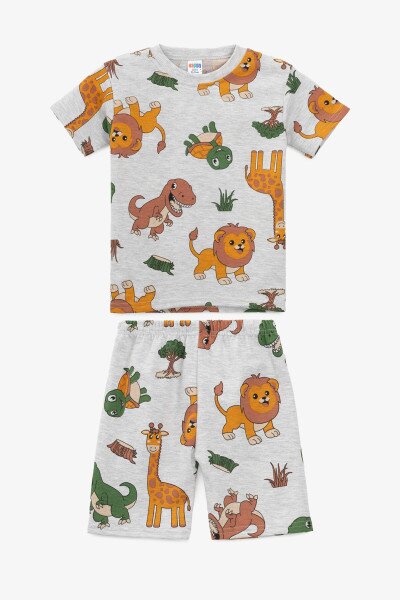 Костюм футболка+шорти для хлопчика Happy Kids 255 92 см Сірий