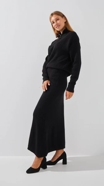 Купить Костюм однотонный женский T321 One Size Черный Артикул: 2000999184284 Фото №4
