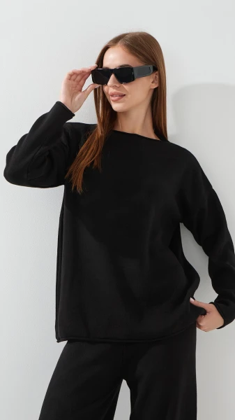 Купити Костюм однотонний жіночий Park karon 10801 One Size Чорний Артикул: 2000990622693 Фото №2
