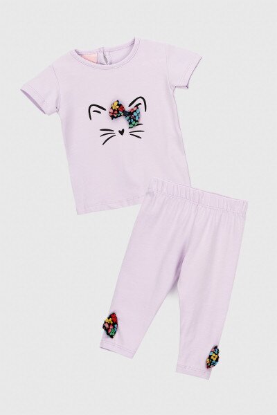 Костюм футболка+лосины для девочки Baby Show 249781 68 см Лиловый