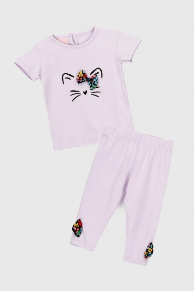 Костюм футболка+лосины для девочки Baby Show 249781 68 см Лиловый
