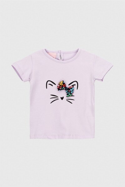 Купить Костюм футболка+лосины для девочки Baby Show 249781 68 см Лиловый Артикул: 2000990422774 Фото №2