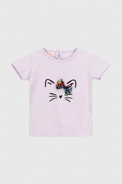 Купити Костюм футболка+лосини для дівчинки Baby Show 249781 68 см Ліловий Артикул: 2000990422774 Фото №2