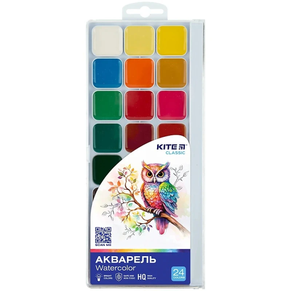 Краски акварельные Kite K-442 24 цвета (4063276208279)(SC)