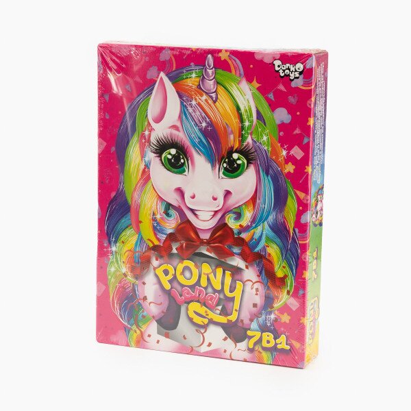 Креативное творчество &quot;Pony Land 7 в 1&quot; Danko Toys PL-01-01U Розовый (2000903607373)