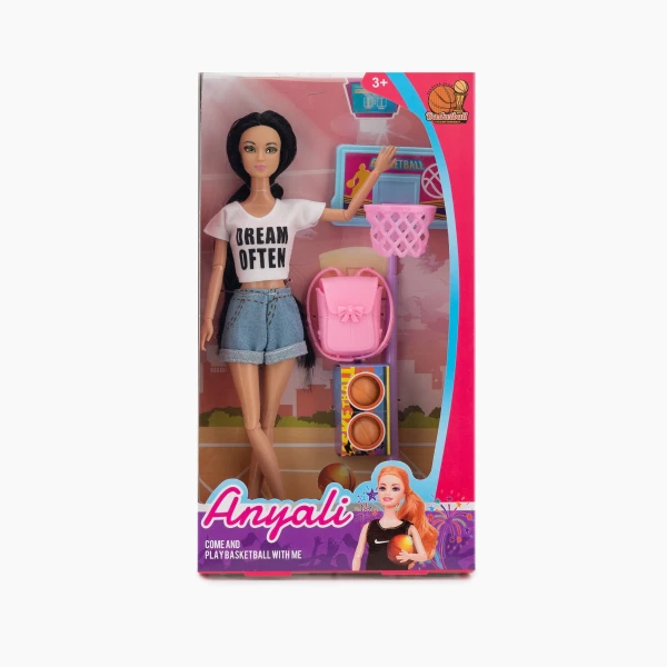 Лялька Anyali 308-2 баскетболістка Білий (2000989847045)