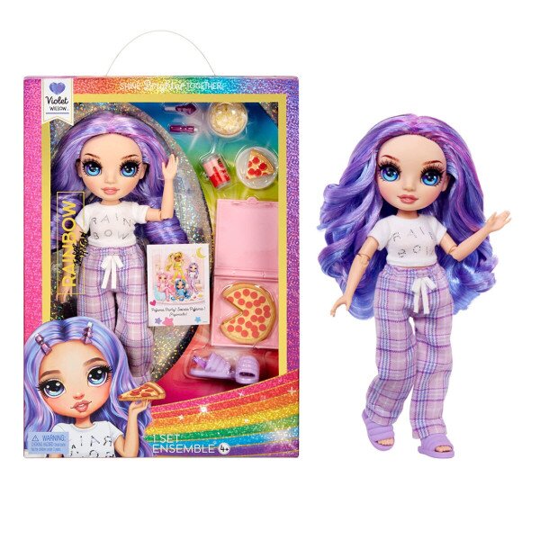 Лялька RAINBOW HIGH серії &quot;Junior High PJ Party&quot; - ВІОЛЕТТА з аксесуарами 503705 Різнокольоровий (6900007419932)