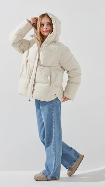 Купить Куртка для девочки Snowgenius 5881 140 см Молочный Артикул: 2000999146411 Фото №4