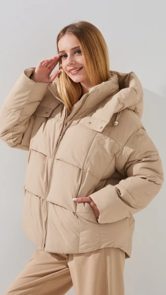 Купити Куртка для дівчинки Snowgenius CP-3H 134 см Бежевий Артикул: 2000999146350 Фото №3