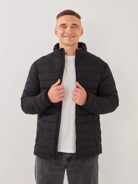 Купить Куртка однотонная мужская GENUA G01210-0004 S Черный Артикул: 2000999395055 Фото №1