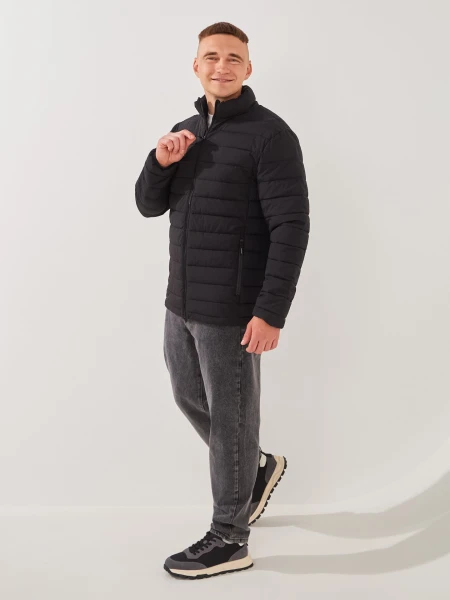 Купить Куртка однотонная мужская GENUA G01210-0004 S Черный Артикул: 2000999395055 Фото №2