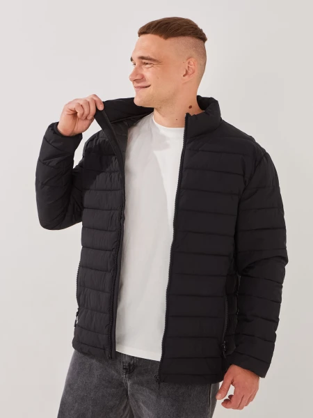 Купить Куртка однотонная мужская GENUA G01210-0004 S Черный Артикул: 2000999395055 Фото №3