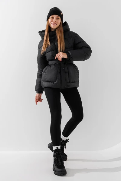 Купить Куртка однотонная женская LAWA WBC02420 S Черный Артикул: 2000990830197 Фото №4