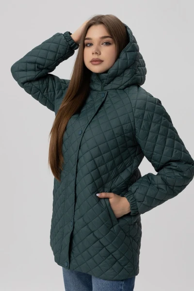 Куртка однотонная женская LAWA CTM WBC02316 XS Зеленый
