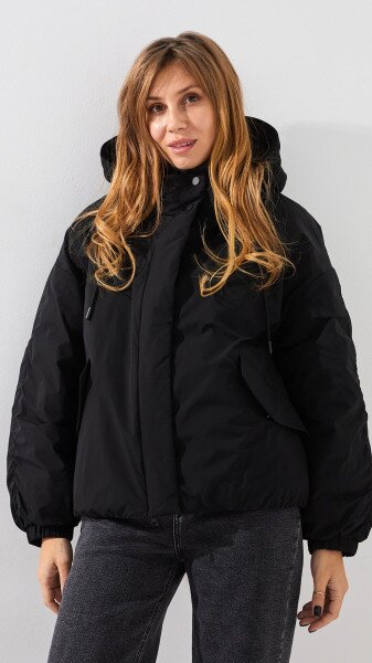 Купить Куртка однотонная женская On me TM-BF-C228 S Черный Артикул: 2000999155192 Фото №1