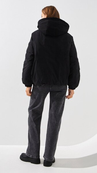 Купить Куртка однотонная женская On me TM-BF-C228 S Черный Артикул: 2000999155192 Фото №4
