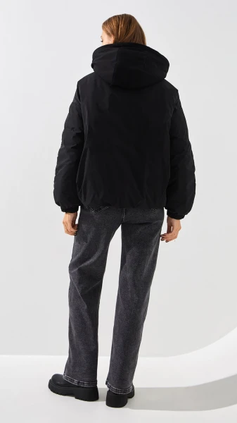 Купить Куртка однотонная женская On me TM-BF-C228 S Черный Артикул: 2000999155192 Фото №4