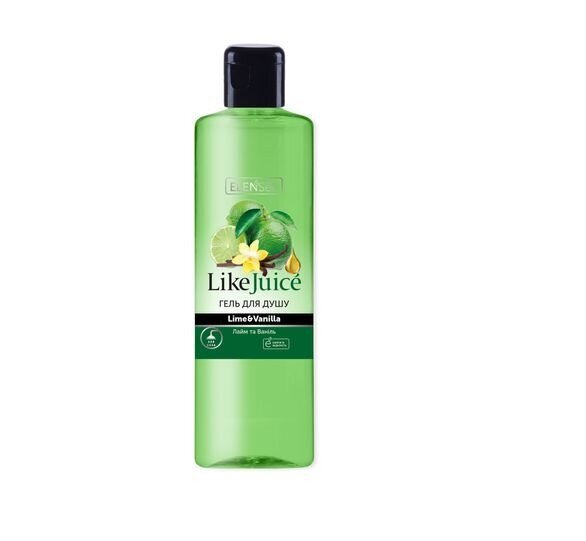 LIKE JUICE Гель для душа Лайм и Ваниль 390 мл (4820098542154A)