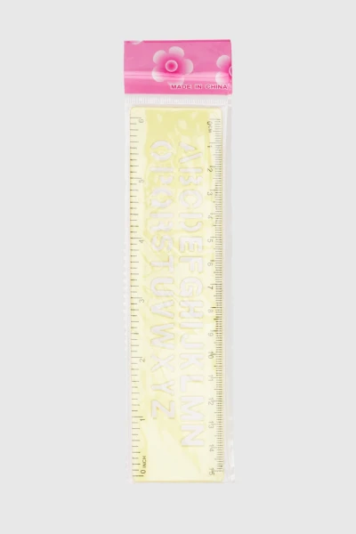 Купити Лінійка з трафаретами LING YANG 0380-15 Жовтий (2000990711670)(SC) Артикул: 2000990711670 Фото №2
