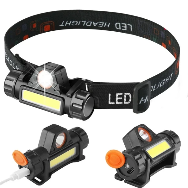 Купити Ліхтарик налобний на USB BL-8101 Чорний Артикул: 2000999467950 Фото №1