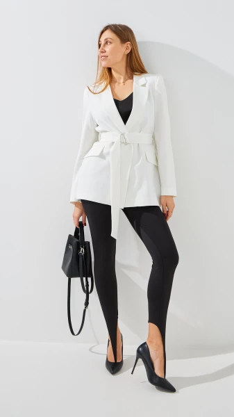 Купить Лосины однотонные женские GENUA G01118-0006 M Черный Артикул: 2000999406799 Фото №2