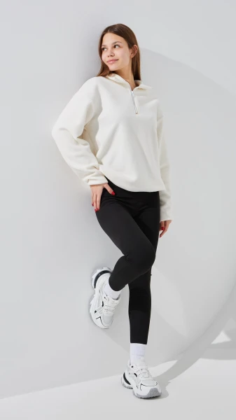 Купити Лосини трикотажні однотонні жіночі LAWA WBC02476 M Чорний Артикул: 2000999379604 Фото №3