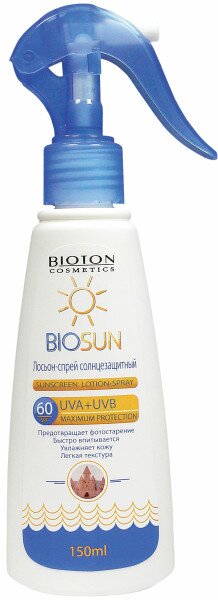 Лосьйон-спрей сонцезахисний BIOTON ТМ &quot;Biosun&quot; SPF 60, 150 мл (4820026149400)