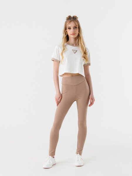 Купить Лосины однотонные для девочки Тими 43103 152 см Капучино (2000990540973D) Артикул: 2000990540973 Фото №2