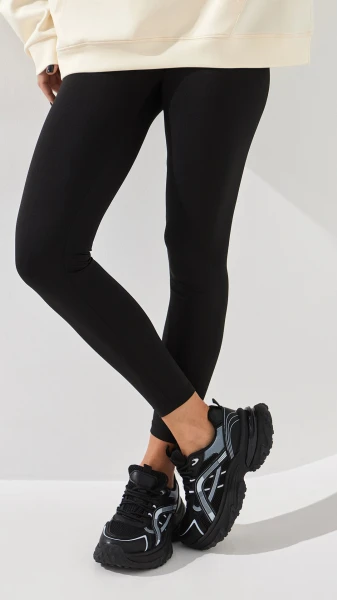 Купить Лосины однотонные женские On me 837 baza XS Черный Артикул: 2000990695802 Фото №1