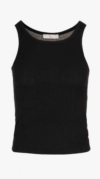 Майка однотонная женская On me 25096 L Черный