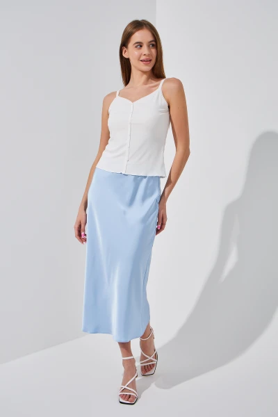 Купити Майка однотонна жіноча W23-24 One Size Білий (2000989430070S) Артикул: 2000989430070 Фото №2