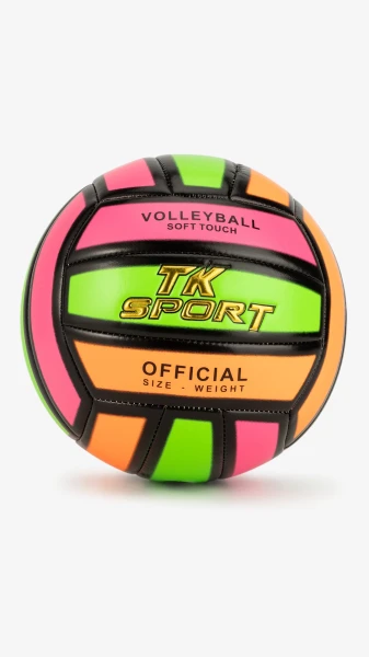 Купити М`яч волейбольний TK Sport C60983 280-300 г Салатово-рожевий Артикул: 2000999195488 Фото №1