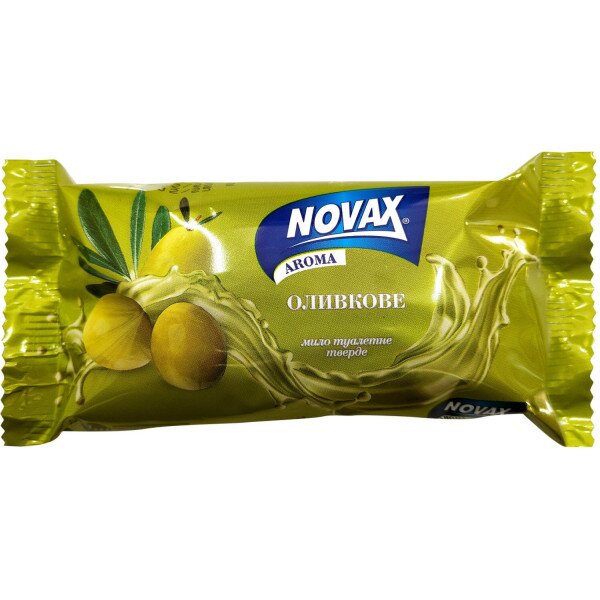 Мило туалетне тверде NOVAX Aroma Оливкове 140 г (4820195509487)